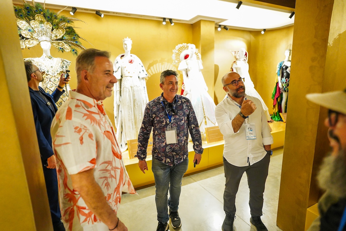Barranquilla, Colombia, 26 de Septiembre de 2025. IV Encuentro Internacional Carnavales del Caribe en Barranquilla, 25 y 26 de septiembre de 2025. En la imagen, expositores durante el día 2.